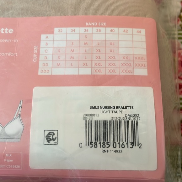 Destination Maternity Seamless Nursing Bralette Bra (Size XXXL) NEW! Light Taupe - Picture 4 of 6